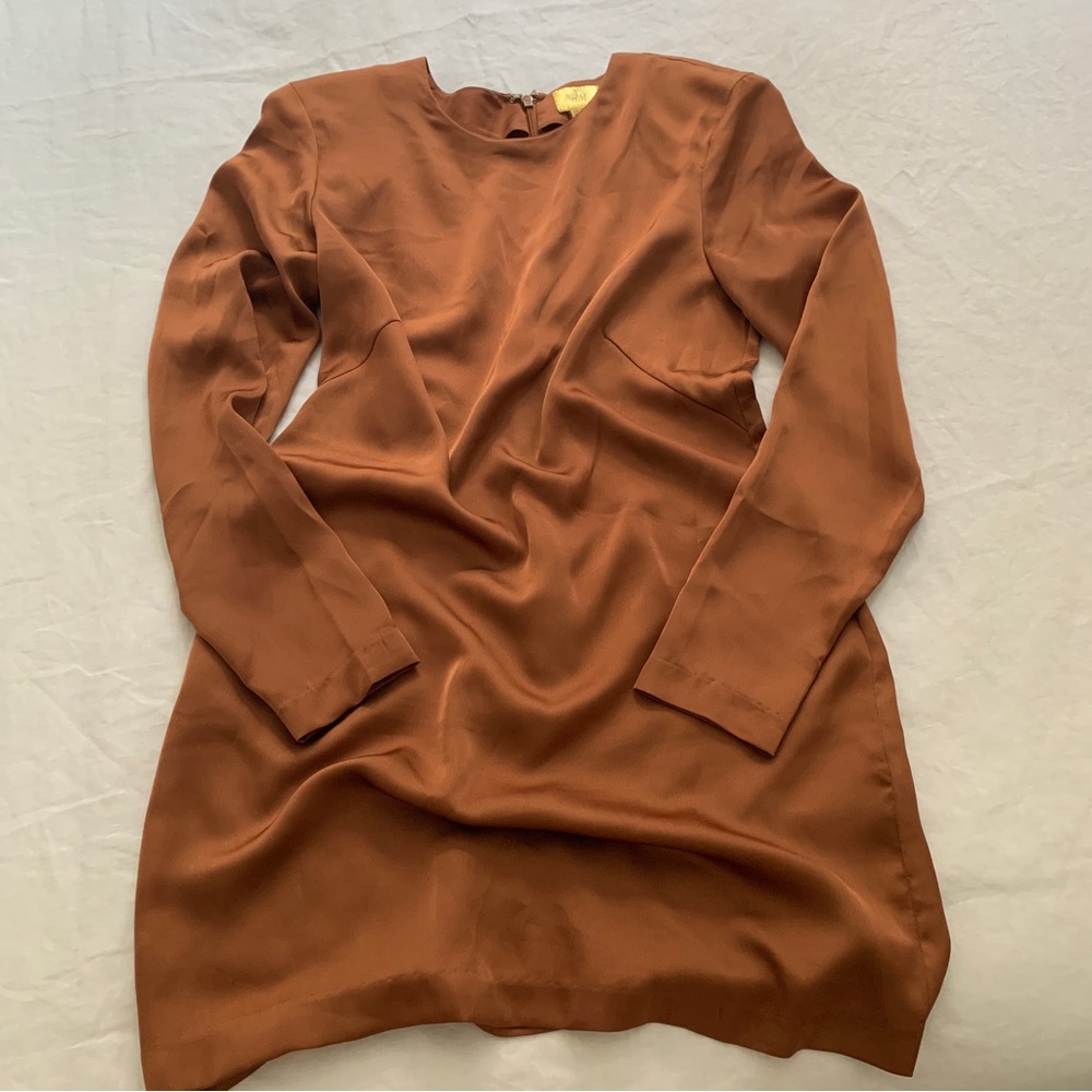 H&M Copper Silky Mini Dress